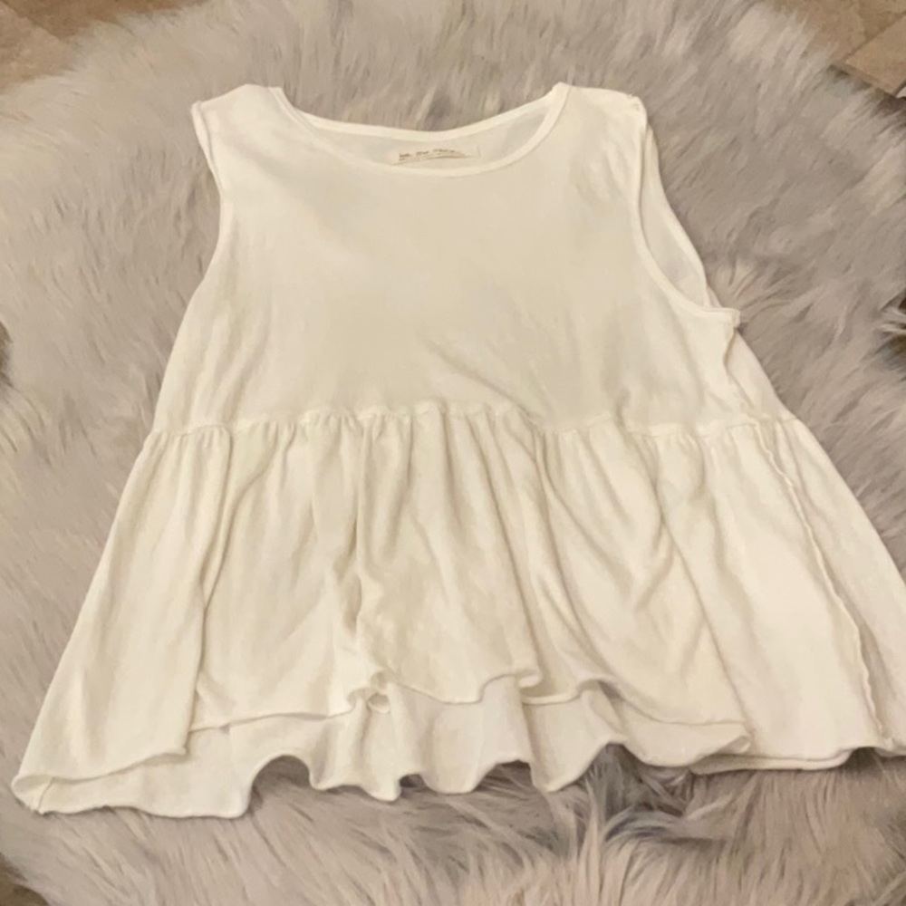 We The Free White Sleeveless Top